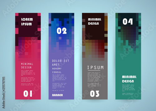 Vector vertical banner design