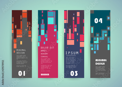 Vector vertical banner design