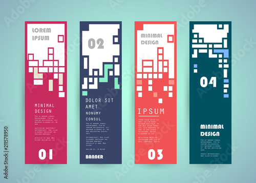 Vector vertical banner design