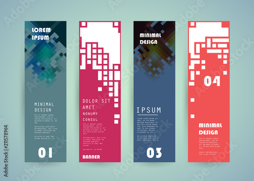 Vector vertical banner design