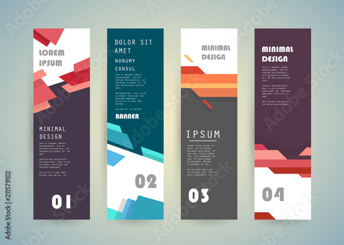 Vector vertical banner design