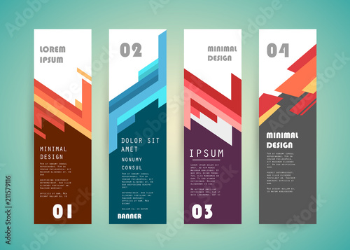 Vector vertical banner design