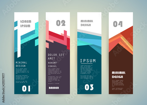 Vector vertical banner design