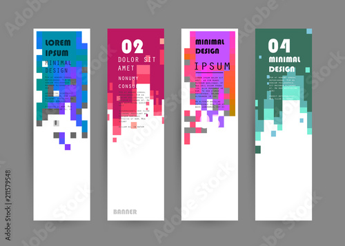 Vector vertical banner design