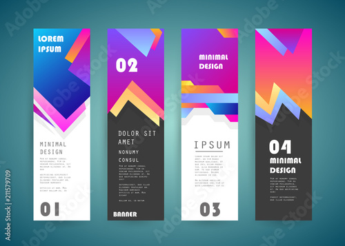 Vector vertical banner design