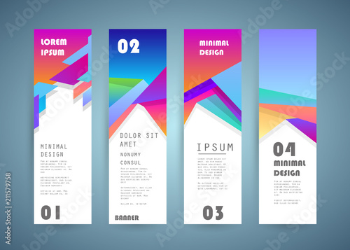 Vector vertical banner design