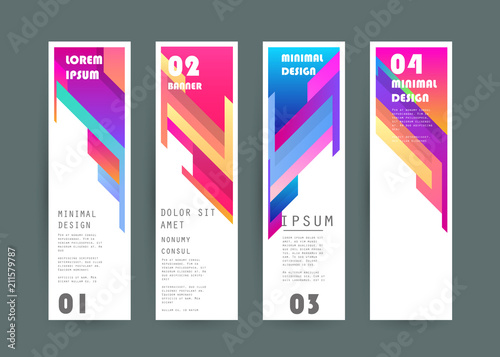 Vector vertical banner design