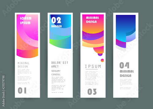 Vector vertical banner design