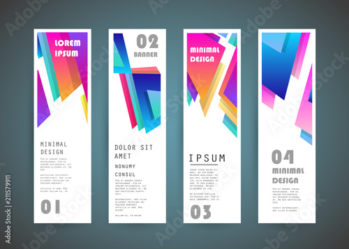 Vector vertical banner design