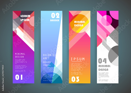 Vector vertical banner design