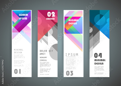 Vector vertical banner design