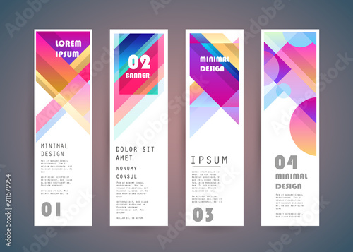 Vector vertical banner design