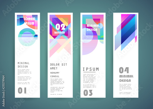 Vector vertical banner design