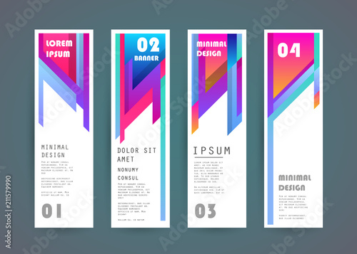 Vector vertical banner design