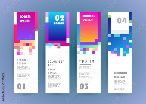 Vector vertical banner design