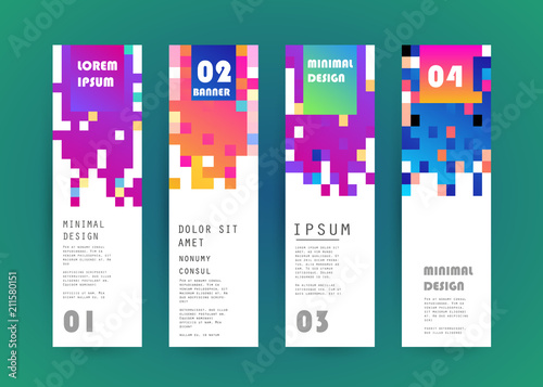 Vector vertical banner design