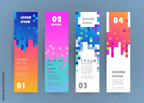 Vector vertical banner design