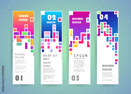 Vector vertical banner design