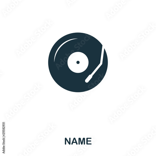 Vinyl icon. Line style icon design. UI. Illustration of vinyl icon. Pictogram isolated on white. Ready to use in web design, apps, software, print.