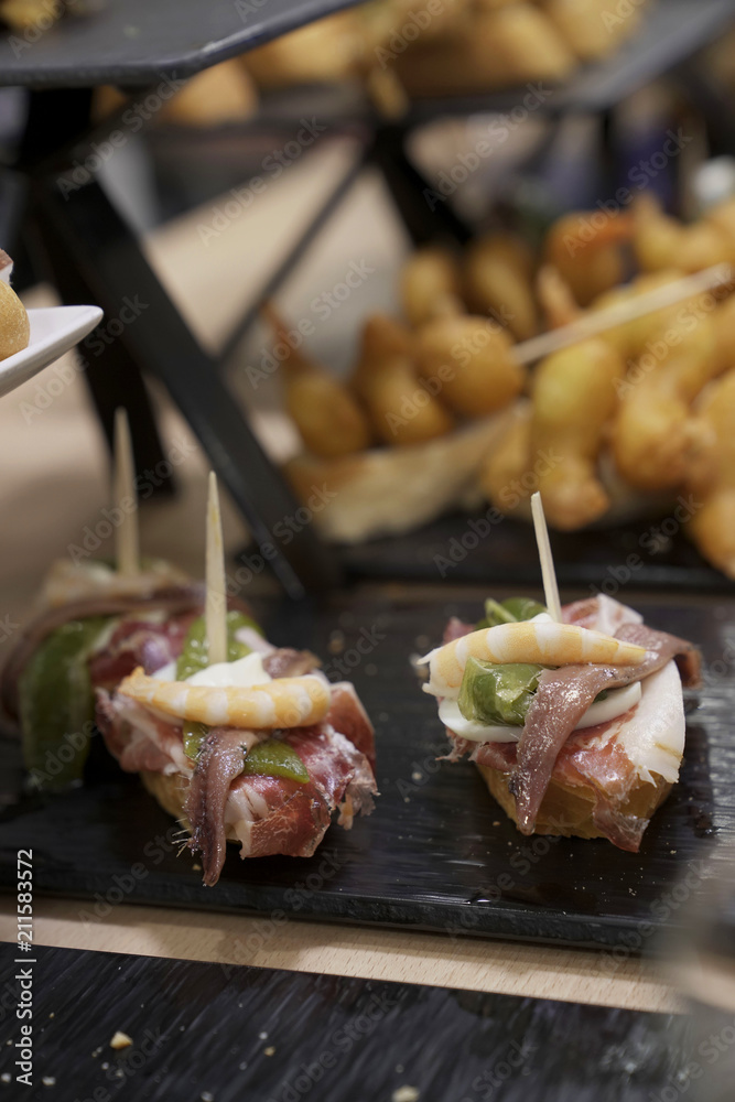 tapas in a Spanish bar