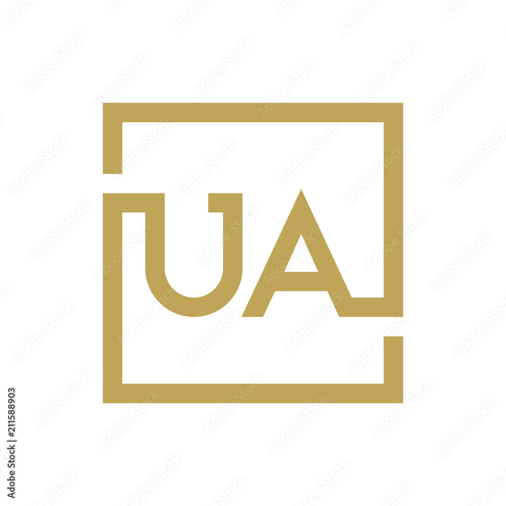 two letter logo line square UA TO UZ two letter logo line square UA TO UZ