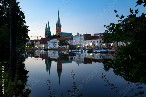Hansestadt Lübeck am Abend
