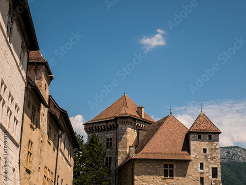 view on castle in Annecy, France