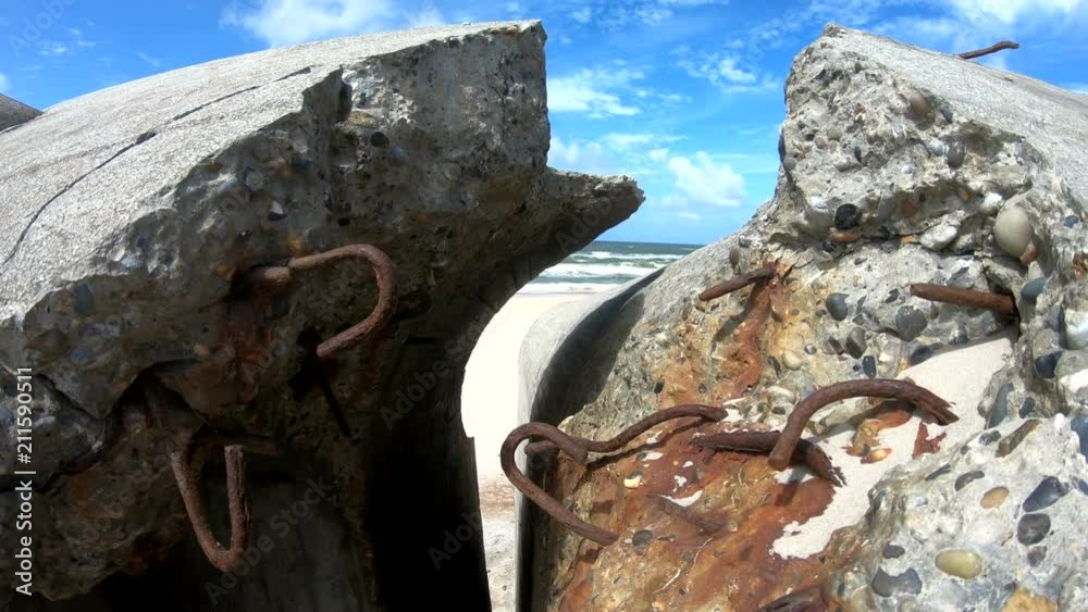 Atlantikwall, Bunkeranlage aus dem 2. Weltkrieg, Dänemark, Ringköbing Fjord Atlantikwall, Bunkeranlage aus dem 2. Weltkrieg, Dänemark, Ringköbing Fjord