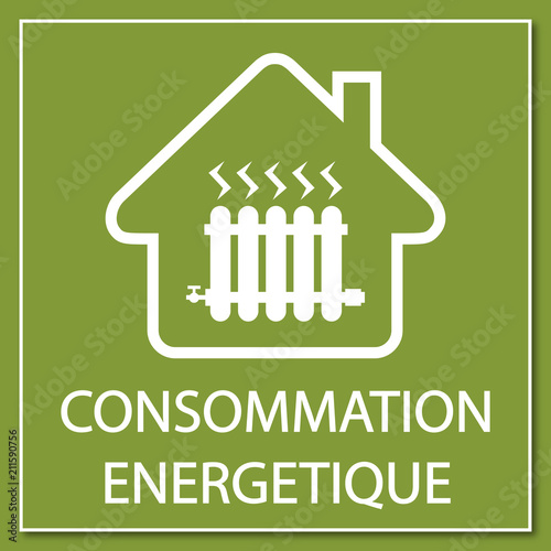 Logo consommation énergétique.