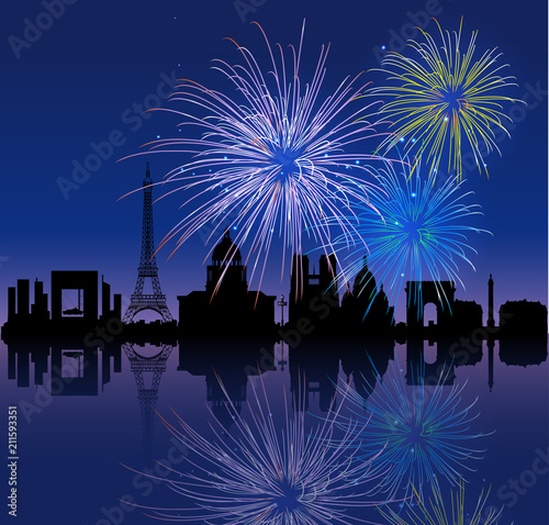 Patriotic 14 july background