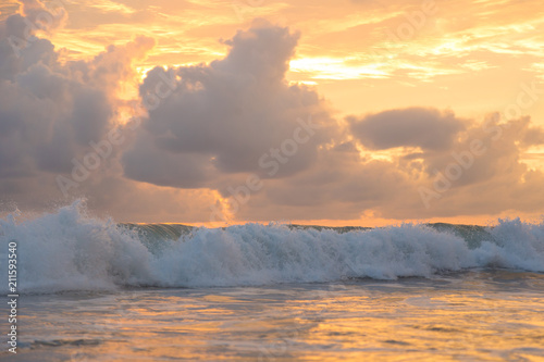 sunset on the beach in Thailand