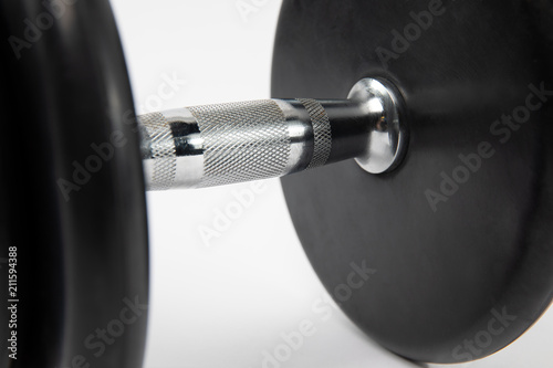 collapsible dumbbell on white background