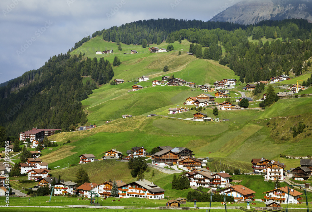 Village in Dolomites