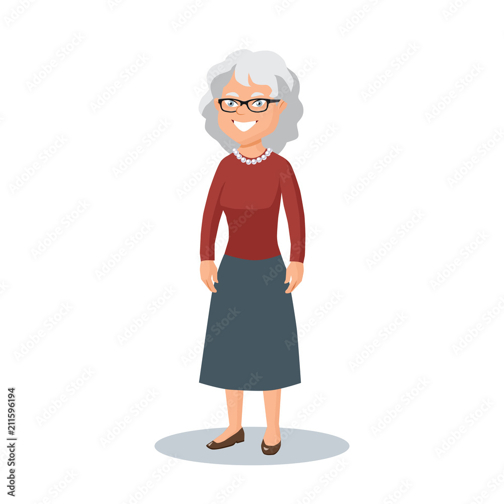 Old lady,elderly woman, grandmother with glasses Old lady,elderly woman, grandmother with glasses