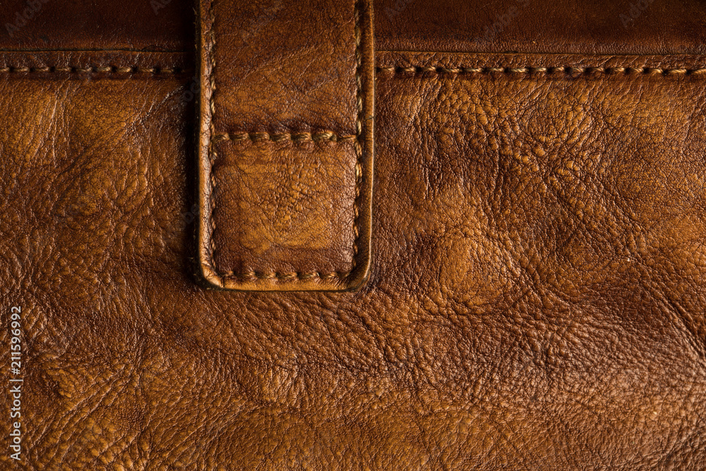 leather skin bag texture background with sew and thread leather skin bag texture background with sew and thread
