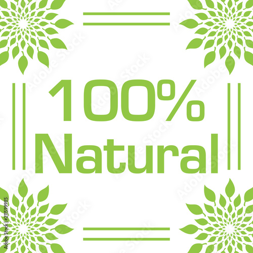 Natural Hundred Percent Green Leaves Circular Frame 