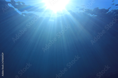 Underwater ocean background 