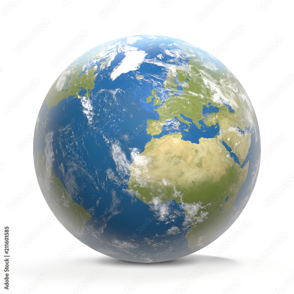 planet earth world wide 3d-illustration