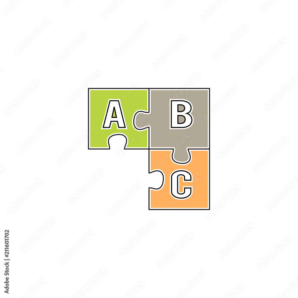 Fototapeta premium Child education line icon
