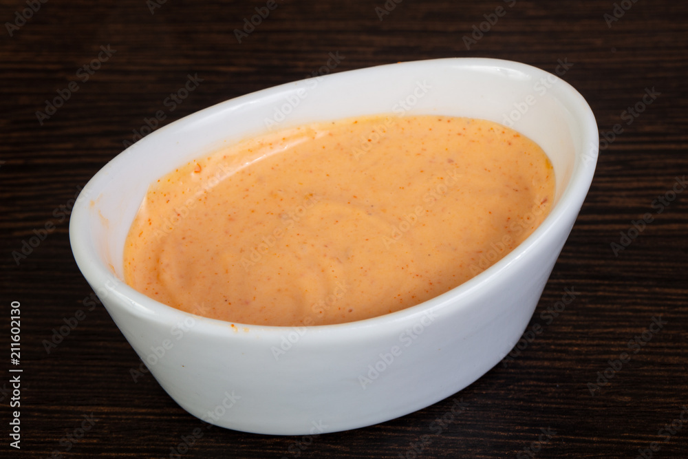Appetizing spicy sauce