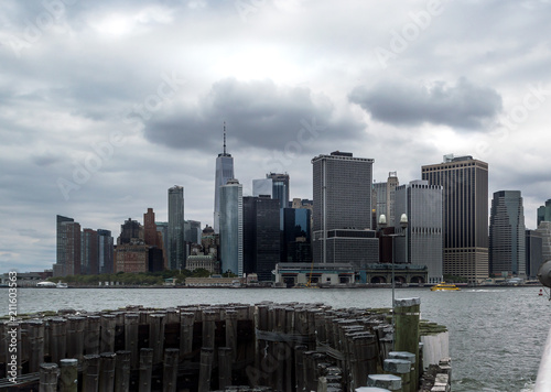 Cityscape  of Lower downtown Manhattan