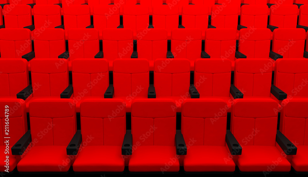 siège salle cinéma fauteuils théâtre spectacle Illustration Stock | Adobe  Stock