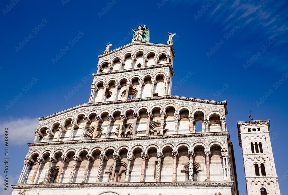 San Michele in Foro church facade Tuscany Italy