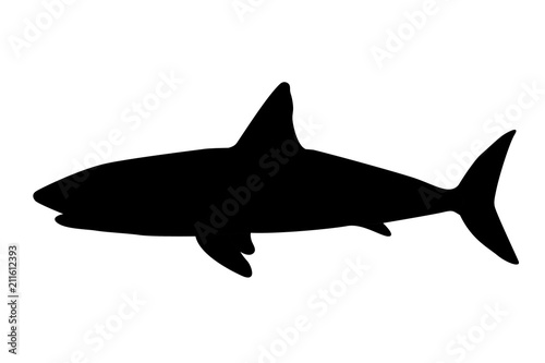 Silueta de tiburones.