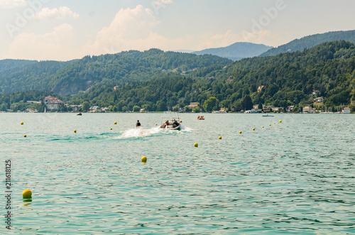 Worthersee warmest lake in Austrian alps summer destination and tourist spot