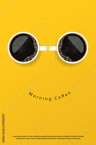Fototapeta Coffee Poster Advertisement Flayers Vector Illustration