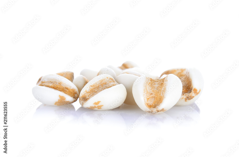 Job's tears on white background Job's tears on white background