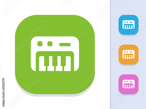 Electric Piano - Square Glyph Buttons