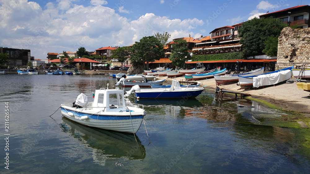 Fototapeta premium Fishing boats in Nessebar