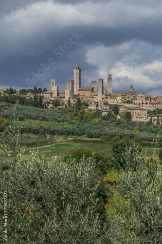 View of San Gimignano  Tuscany  Italy